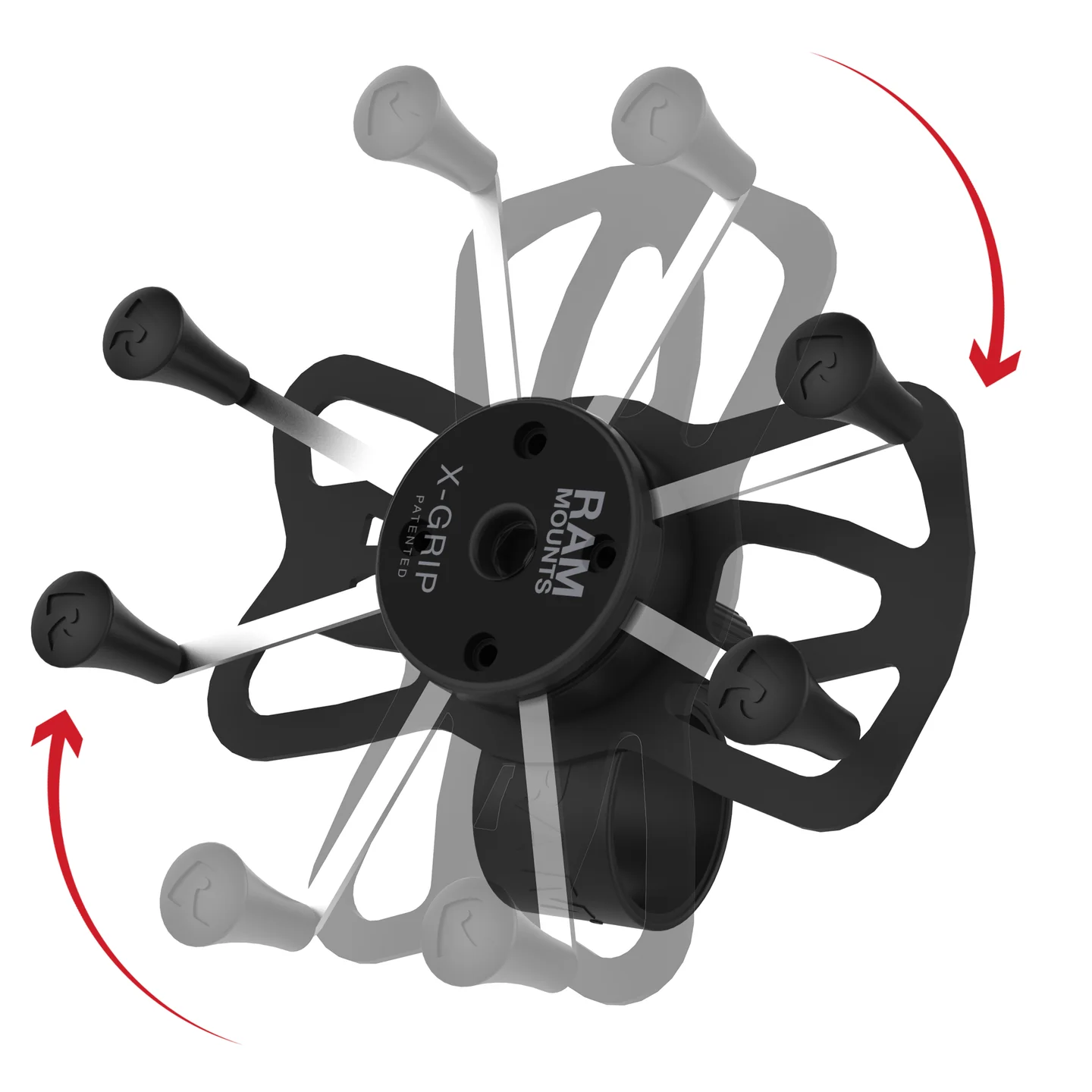 RAM X-Grip Large Phone Mount with RAM Tough-Strap Handlebar Base