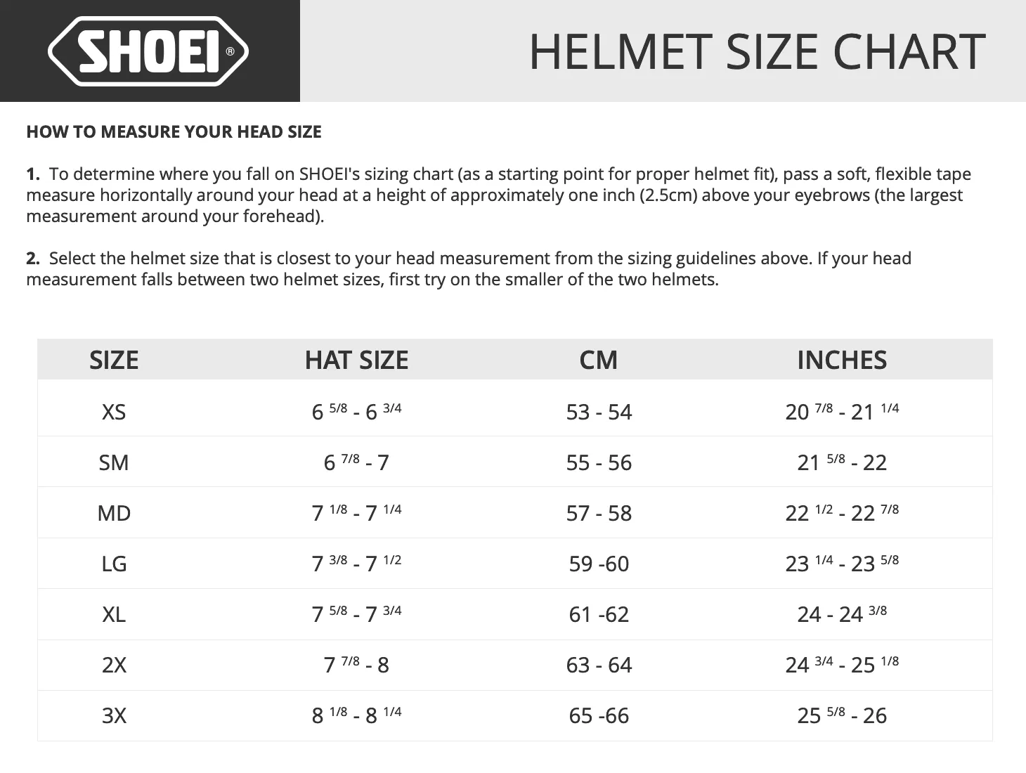 Size Guide