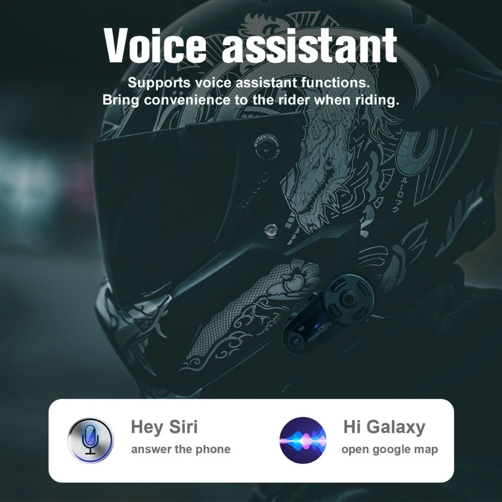 Fodsports V6S Bluetooth Headset 6 Riders Intercom