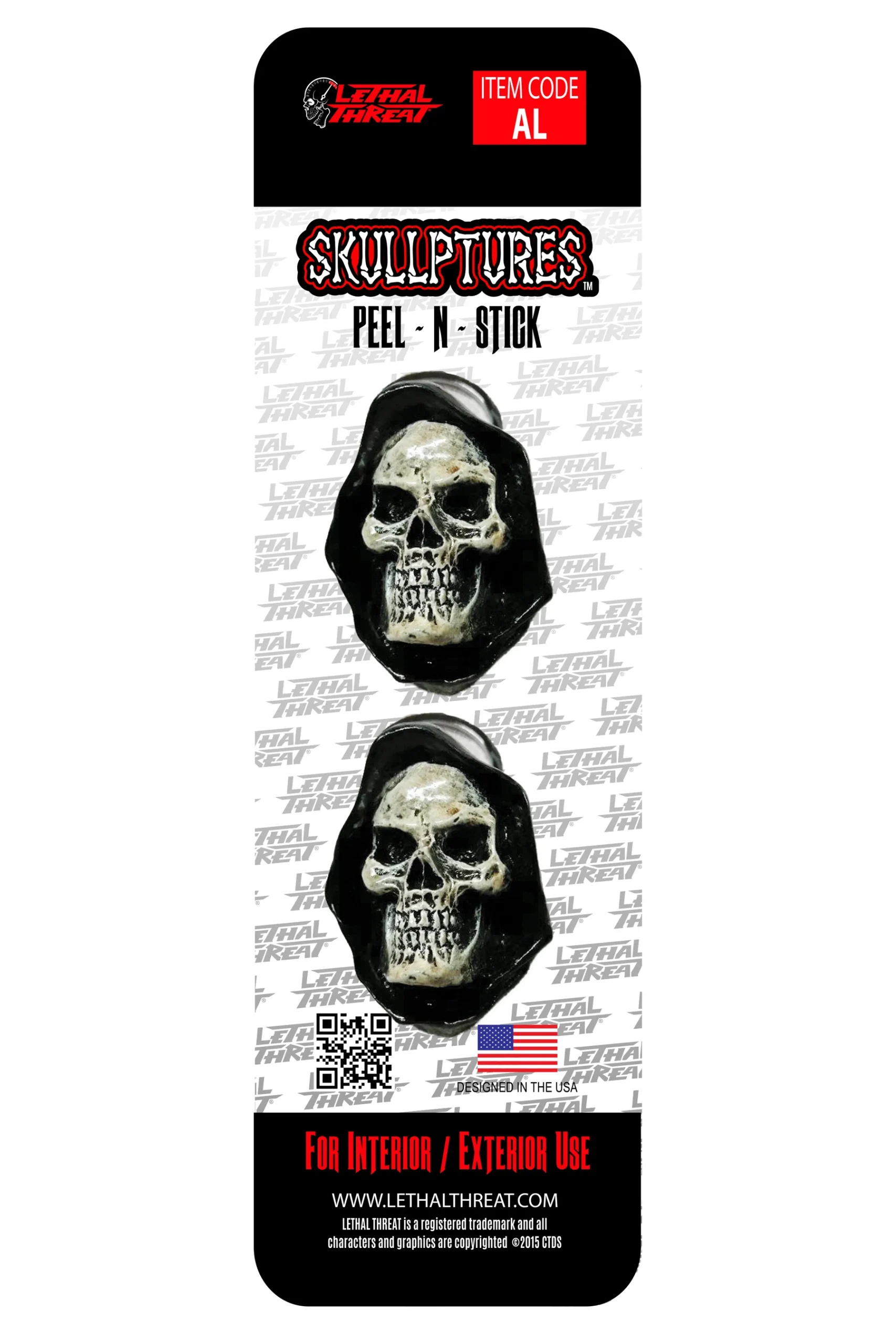 Lethal Threat Reaper Skull Stick On - Two per pack